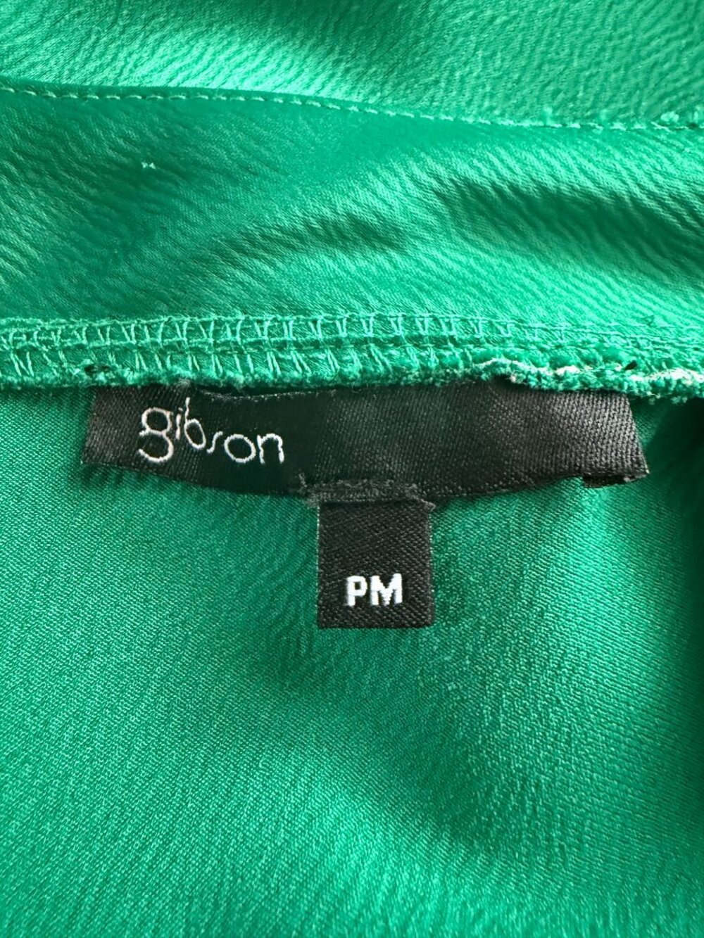 Gibson women's green v-neck pullover cami tank top adjustable straps size PM - Picture 7 of 9